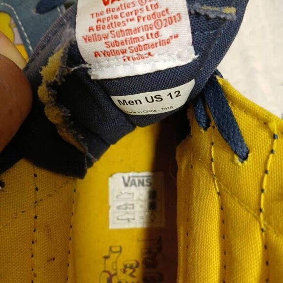 Vans Sk8 Hi Beatles Yellow Submarine Men Vans Sk8 The Beatles High-Cut Sneakers Size 12 ( Men\'s)